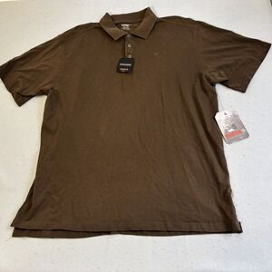 Wolverine Dozer Polo Shirt Mens 2XL Brown New Cotton Short Sleeve Casual NWT
